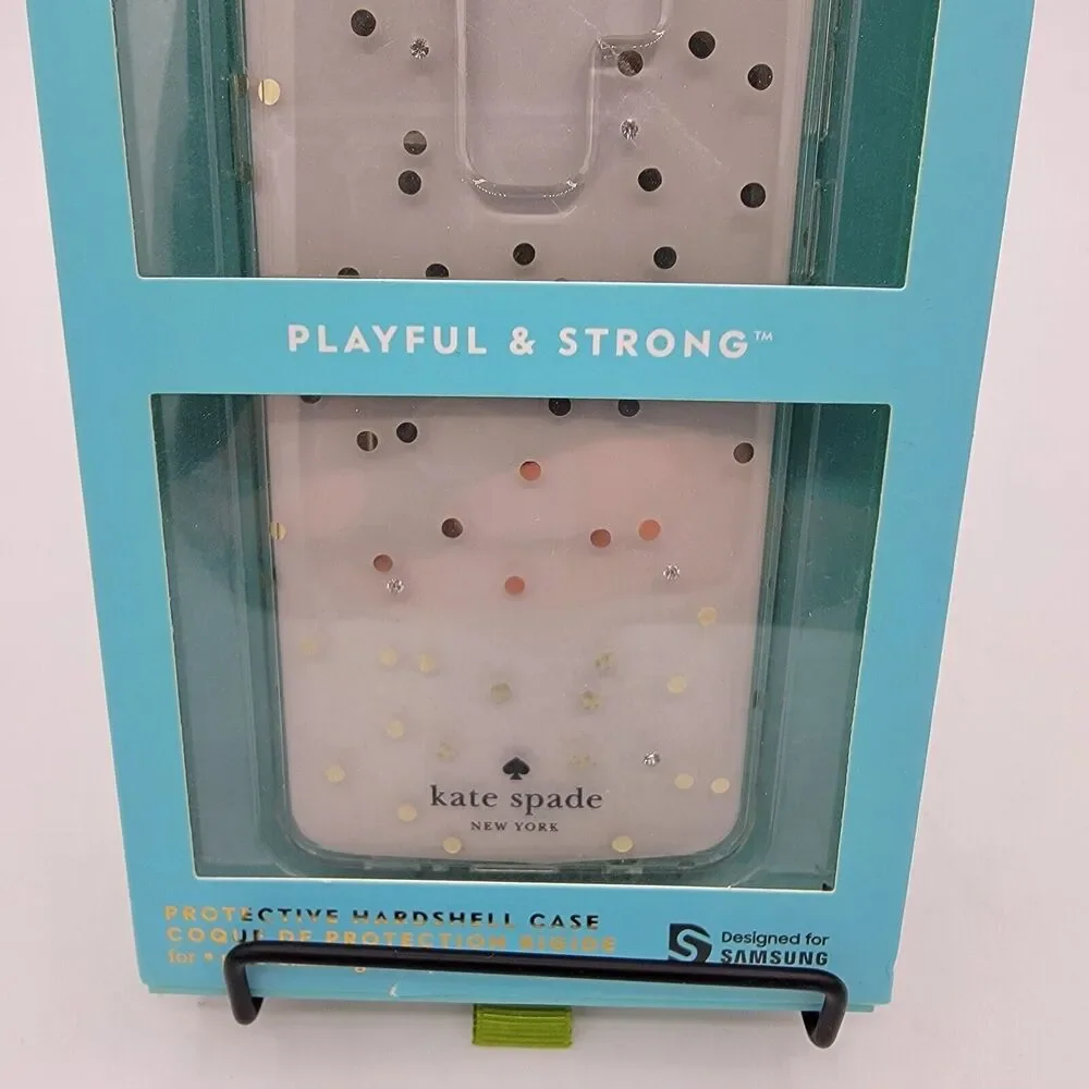 Kate Spade Protective Hardshell Case, for Galaxy  s9+, Dots Samsung Cellphone